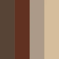 Pioneer colour palette - brown, taupe, cream, and white BioThane swatches