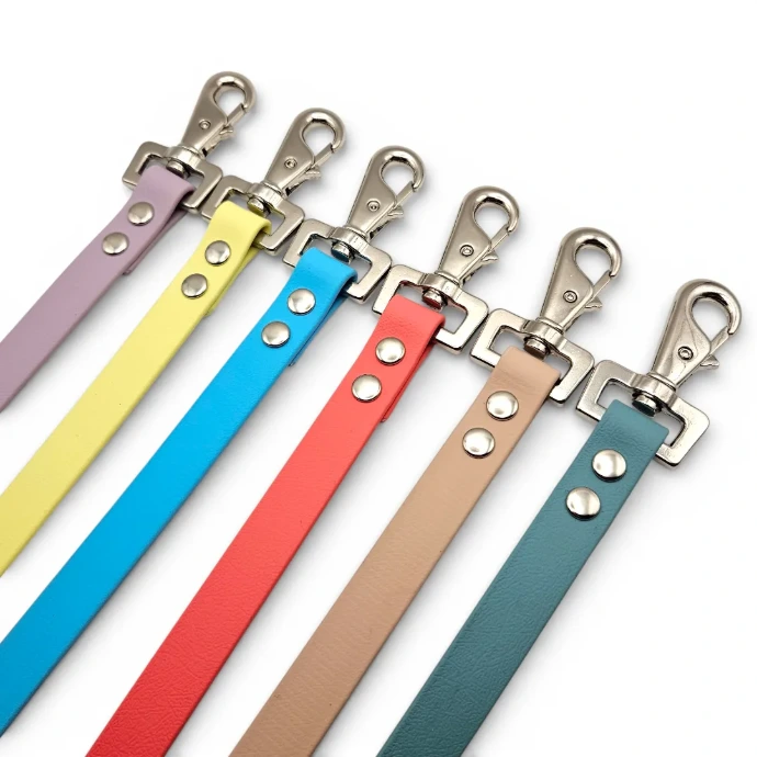 Six adjustable BioThane horse fillet strings in Whisper Collection shades: Cloud Nine, Cotton Tail, Lavender Dream, Lilac Bloom, Misty Coral, and Sea Foam. Hygienic, waterproof, and easy-clean rug straps handcrafted in the UK.