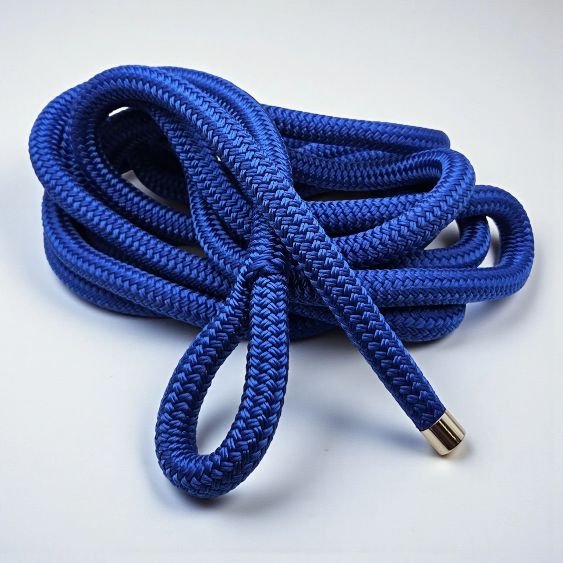 Handcrafted Blue Raspberry groundwork rope for horses. Premium 14mm PPM double braid in electric blue and lime. Lightweight, rot-proof, and zesty—perfect for high-energy groundwork training.