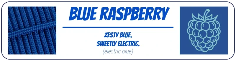 Colour Palette Description for Blue Raspberry Electric Blue