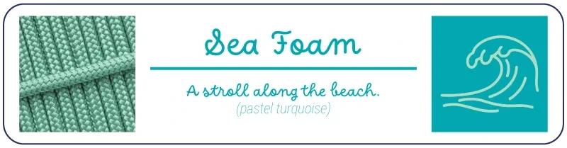 Colour Palette Description for Sea Foam Pastel Turquoise