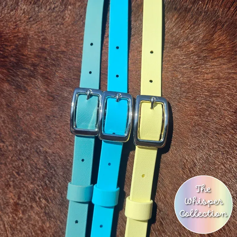 BioThane Neck Strap - whisper Collection - Silver 1-web.webp