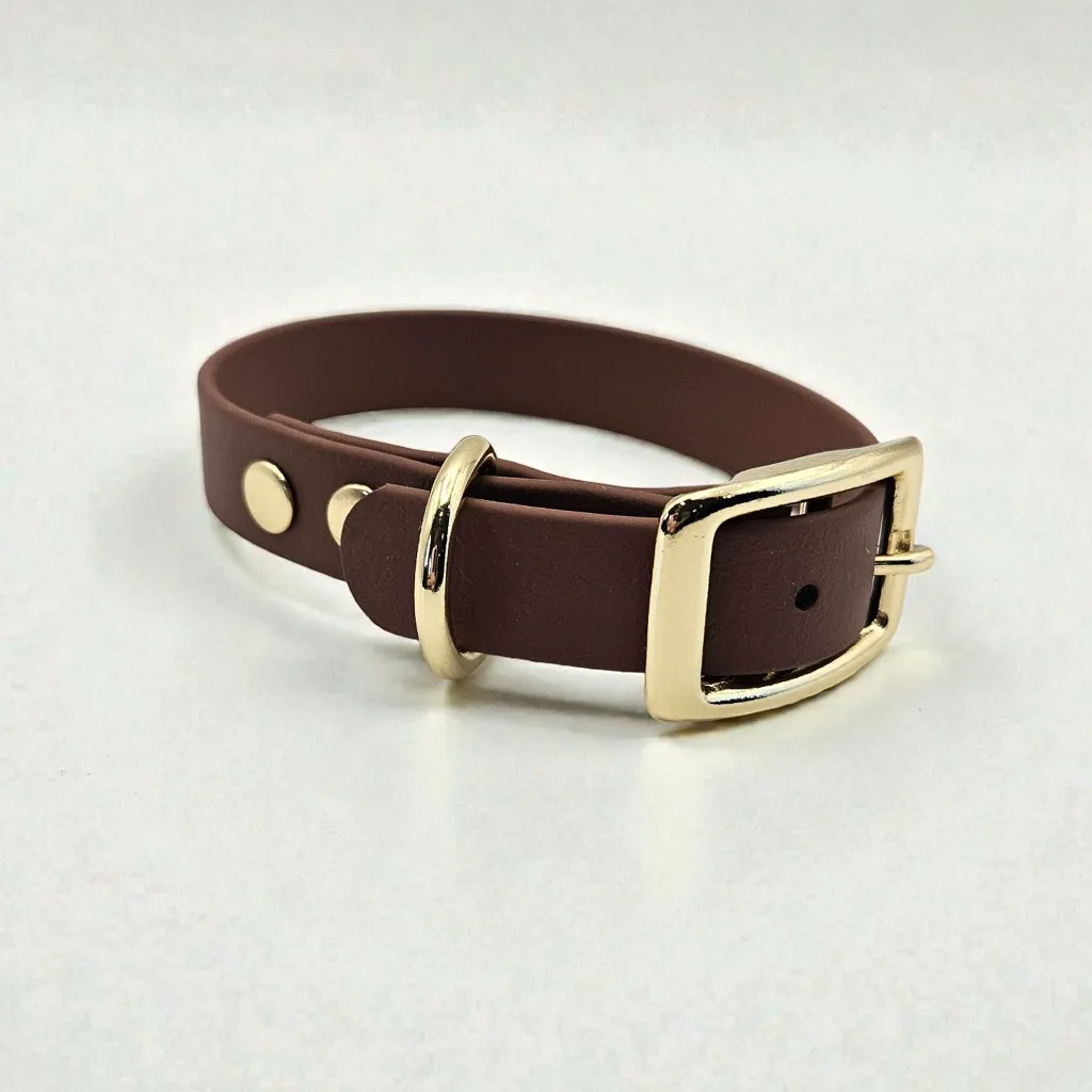 biothane-dog-collar-pioneer-brown-front