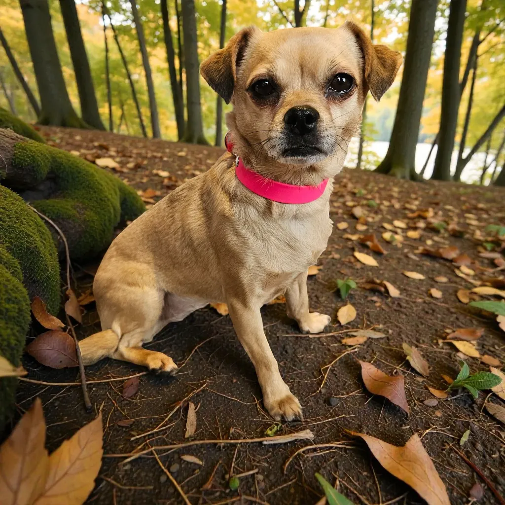 biothane-dog-collar-berry-burst-neon-pink-lifestyle
