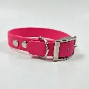 biothane-dog-collar-berry-burst-neon-pink-front