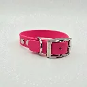biothane-dog-collar-berry-burst-neon-pink-front