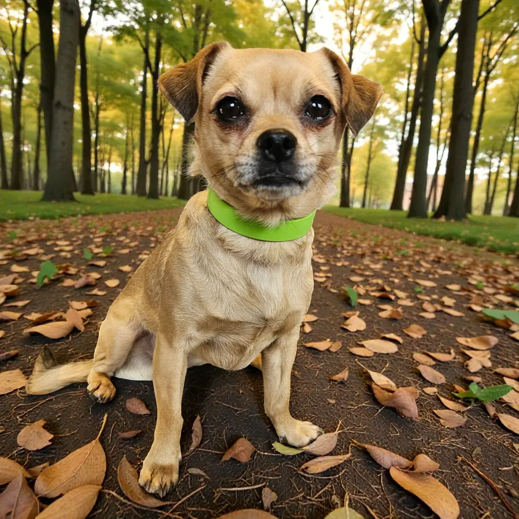biothane-dog-collar-kiwi-zing-pale-green-front