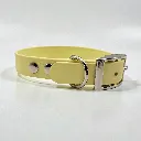 biothane-dog-collar-lilac-bloom-pastel-yellow-front