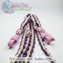 Braided English Reins | Lilac Bloom