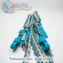 Braided English Reins | Sea Foam