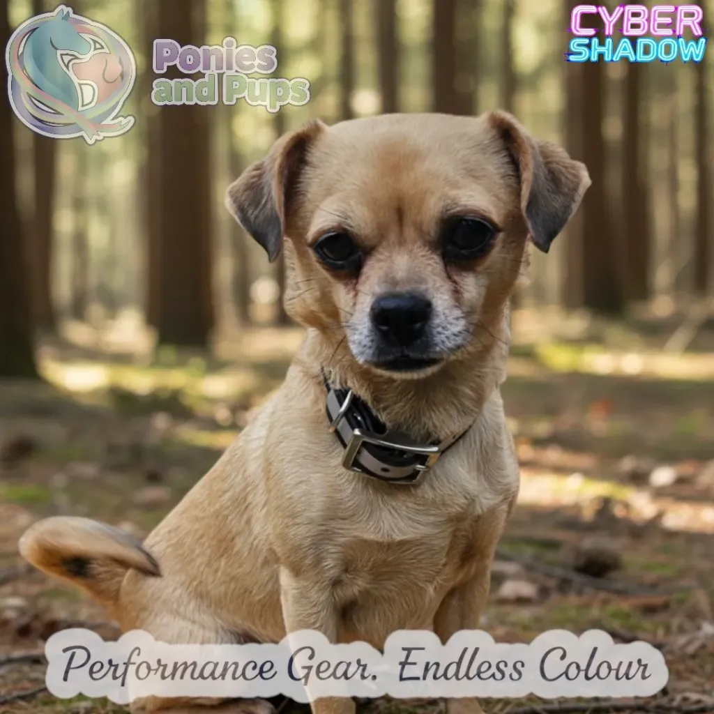 Hi-Vis Reflective Dog Collar | Cyber Shadow (Extra Small)