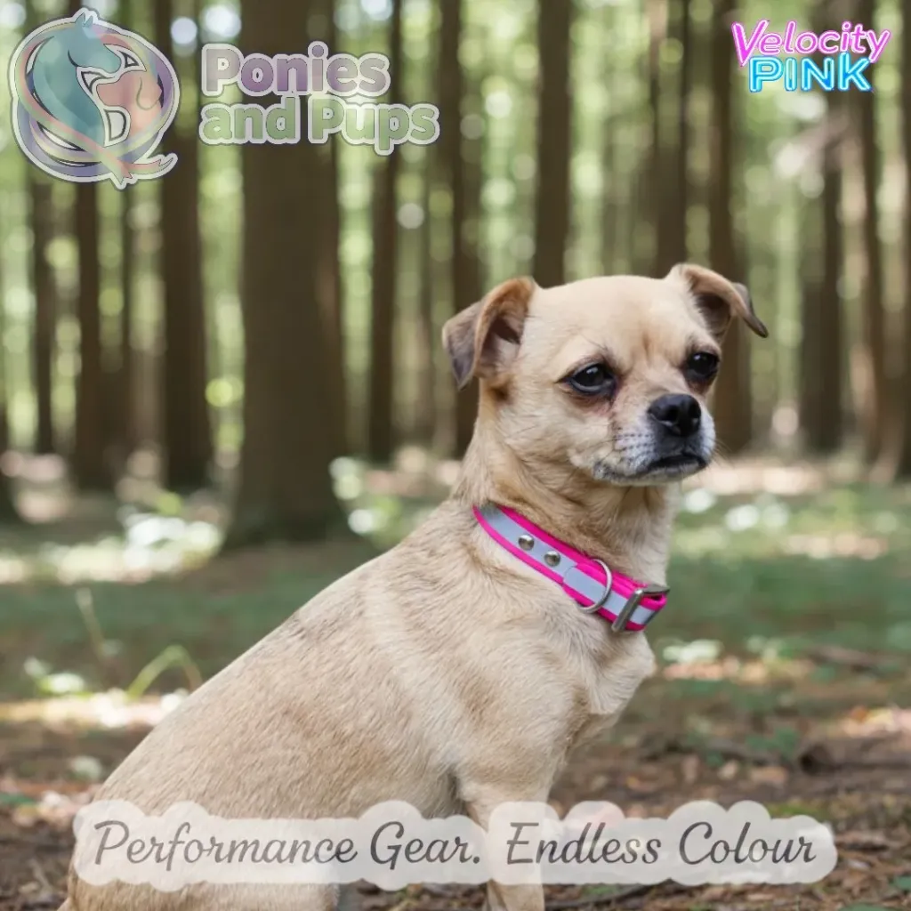 Hi-Vis Reflective Dog Collar | Velocity Pink (Extra Small)