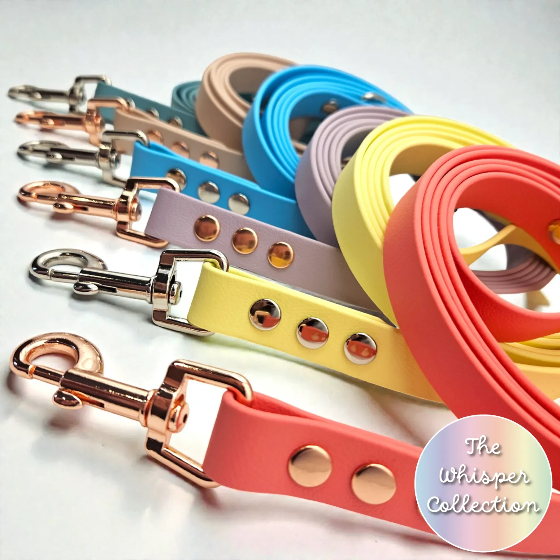 [CLASSIC-CLOUD-SLIM-2] The Classic Dog Lead | The Whisper Collection (Slim (150cm x 1.6cm), Cloud Nine)
