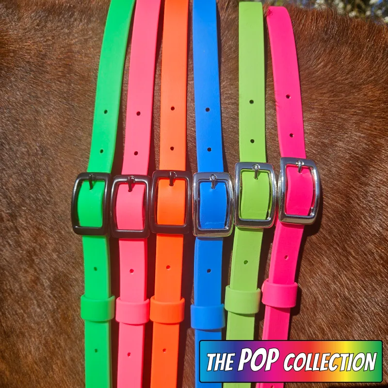[NECK-BERRY-P/C-1] BioThane® Adjustable Neck Strap | The POP Collection (Pony/Cob, Berry Burst)