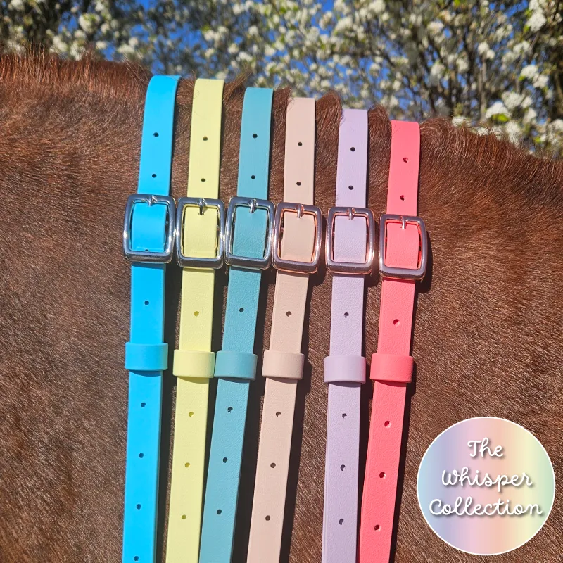 [NECK-CLOUD-P/C-1] BioThane® Adjustable Neck Strap | The Whisper Collection (Pony/Cob, Cloud Nine)