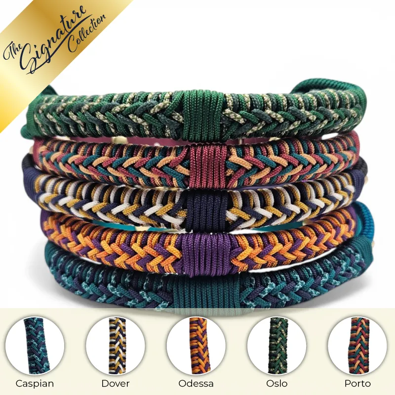 [FIRLE-CASPI-SML-1] The Firle Dog Collar | The Signature Collection (Small, Caspian)